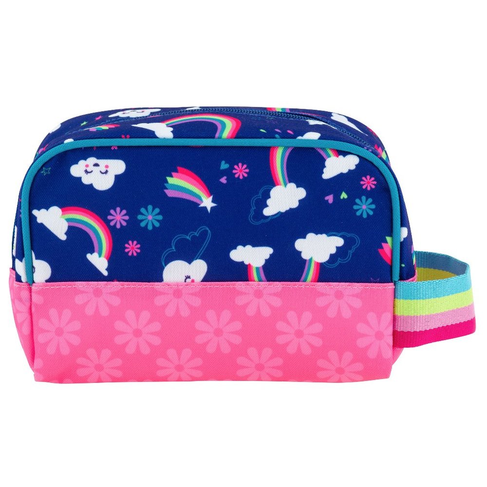 Stephen Joseph Rainbow Carry All Bag - Art Supplies -Toiletry Cosmetic Bag